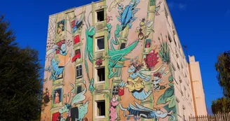 Mur peint "Le jardin extraordinaire"
